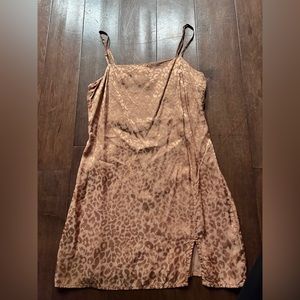 Orange cheetah urban outfitters dress